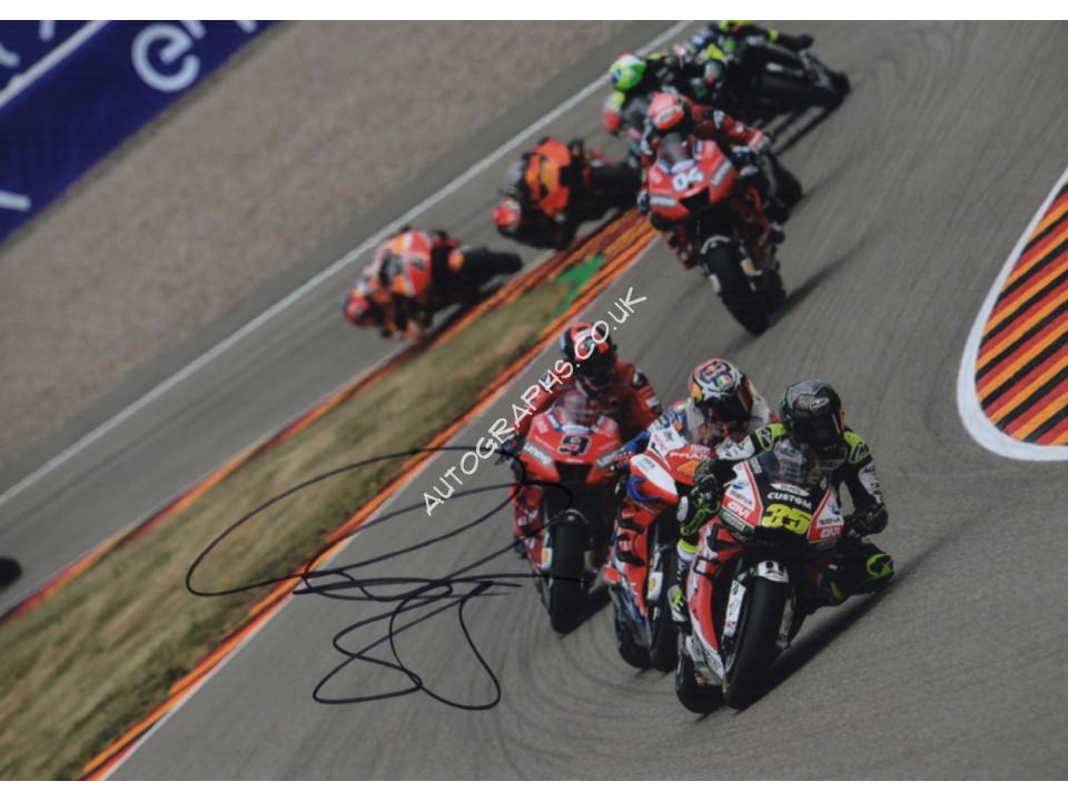 Cal Crutchlow Ducati MotoGP signed autograph signature photo. COA UACC