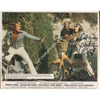Jacqueline Bisset The Deep etc signed authentic autograph litho UAC. COA UACC