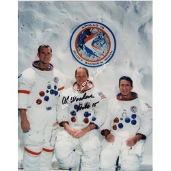 Apollo 15 Al Worden signed autograph photo space 9.. COA UACC