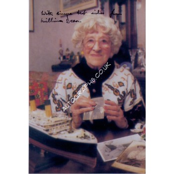 RMS Titanic signed authentic autograph photo by Survivor Millvina Dean 2. COA UACC