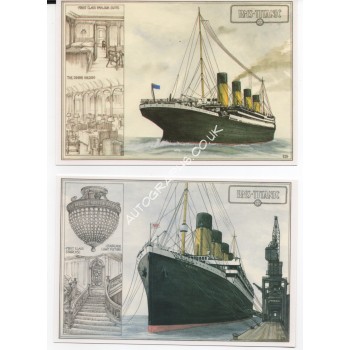RMS Titanic authentic signed autograph postcard by Survivor Millvina Dean. COA UACC