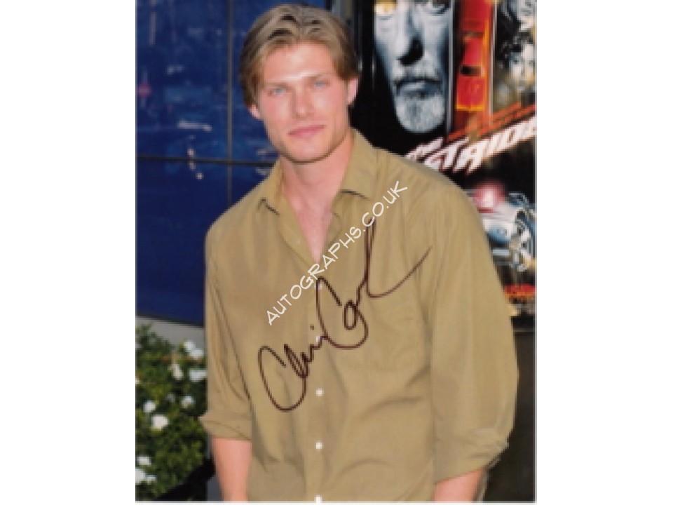 Chris Carmack genuine signed authentic signature photo. COA UACC