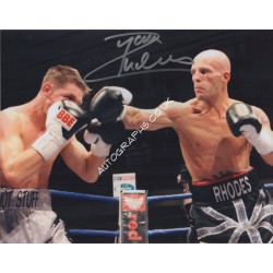 Ryan Rhodes boxing genuine signed authentic signature photo. COA UACC