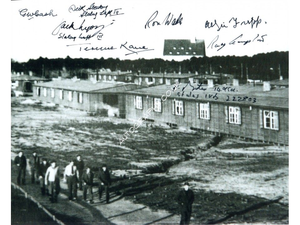 WW2 Stalag Luft prisoner genuine signed authentic signature photo. COA UACC WW2 Stalag Luft prisoner genuine signed authentic signature photo. COA UACC