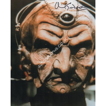 Doctor Who David Gooderson Davros genuine signed authentic signature photo. COA UACC