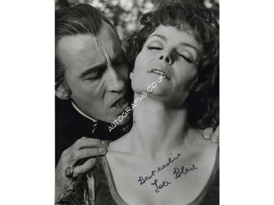 Isla Blair Dracula Horror genuine signed autograph photo. COA UACC