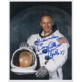 Apollo 11 Buzz Aldrin genuine signed autograph space photo 5. COA UACC