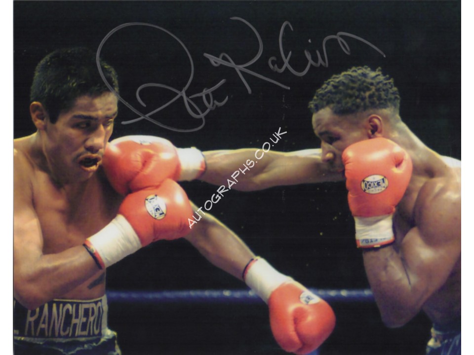 Steve Robinson Boxing genuine authentic signed autograph photo. COA UACC