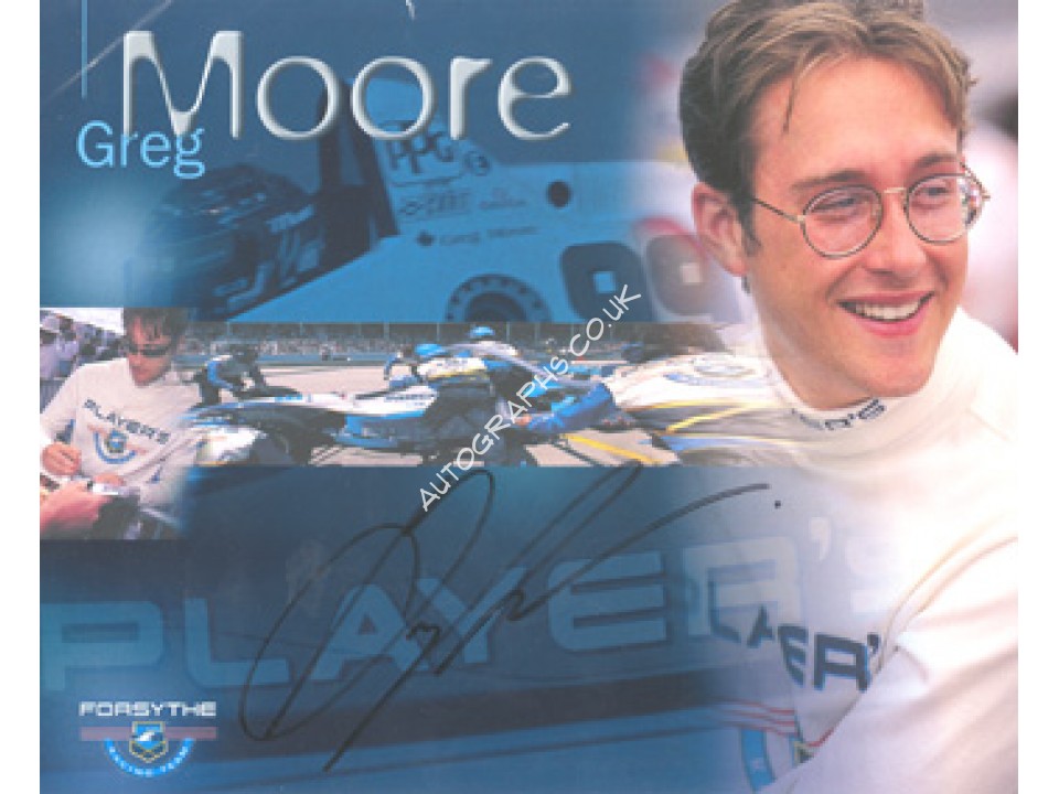 Greg Moore  genuine signed original autograph photo. COA UACC
