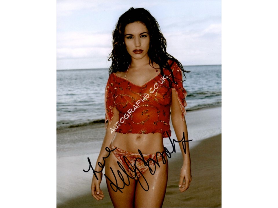 Kelly Brook sexy genuine signed authentic signature photo. COA UACC