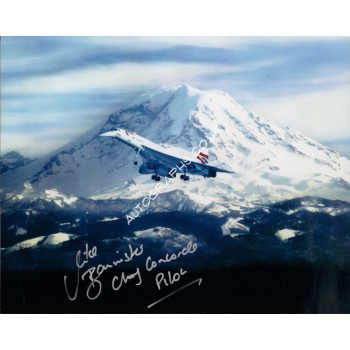 Mike Bannister pilot signed genuine authentic autograph Concorde. COA UACC