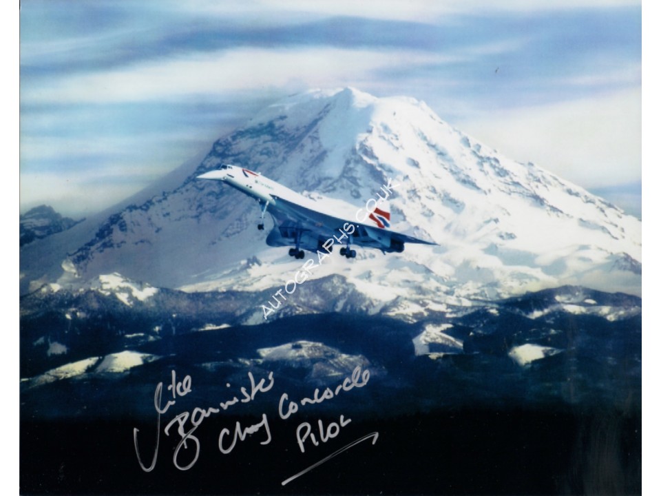 Mike Bannister pilot signed genuine authentic autograph Concorde. COA UACC