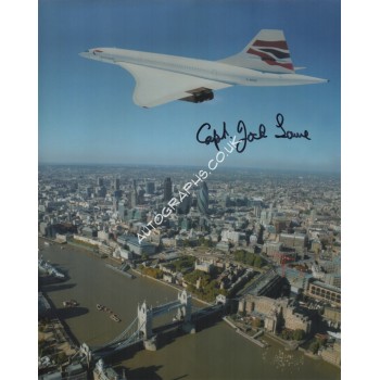 Jock Lowe pilot signed genuine authentic autograph Concorde. COA UACC