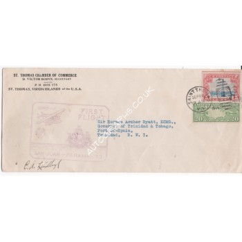 Charles W. Lindbergh signed authentic autograph FDC cover. COA UACC