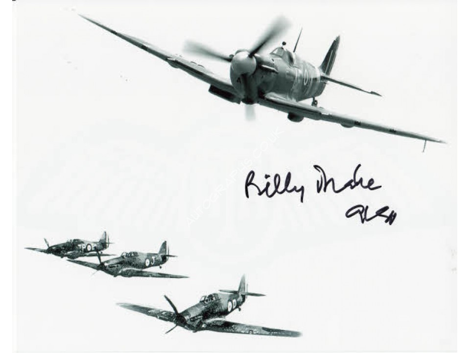 WW2 BOB Billy Drake DSO DFC signed authentic autograph photo 2. COA UACC