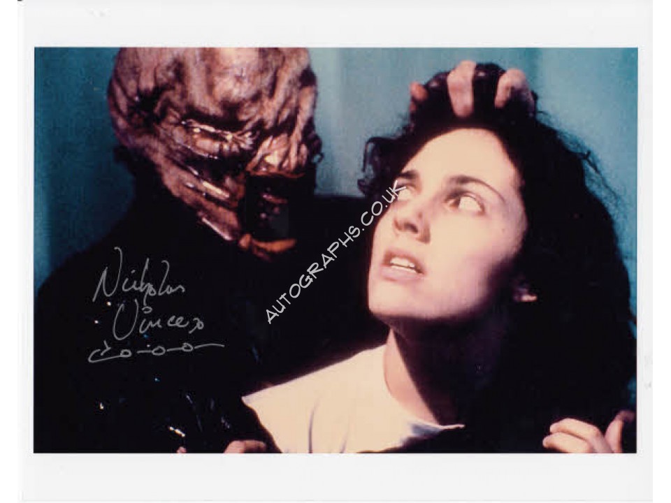 Nicholas Vince Hellraiser signed authentic autograph photo. COA UACC