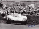 Phil Hill Chaparral Can-Am signed authentic autograph photo. COA UACC