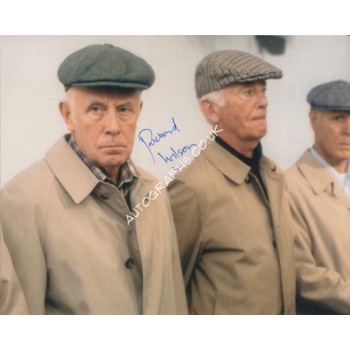 Richard Wilson One foot in the grave authentic genuine signed autograph photo. COA UACC