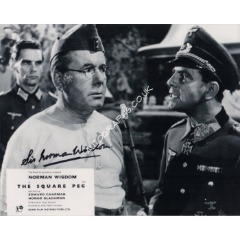 Norman Wisdom Square Peg authentic genuine signed autograph photo. COA UACC