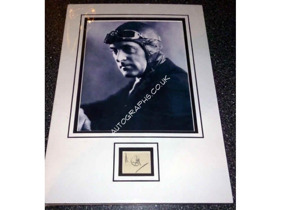 Sir Malcolm Campbell authentic genuine signed autograph photo. COA UACC