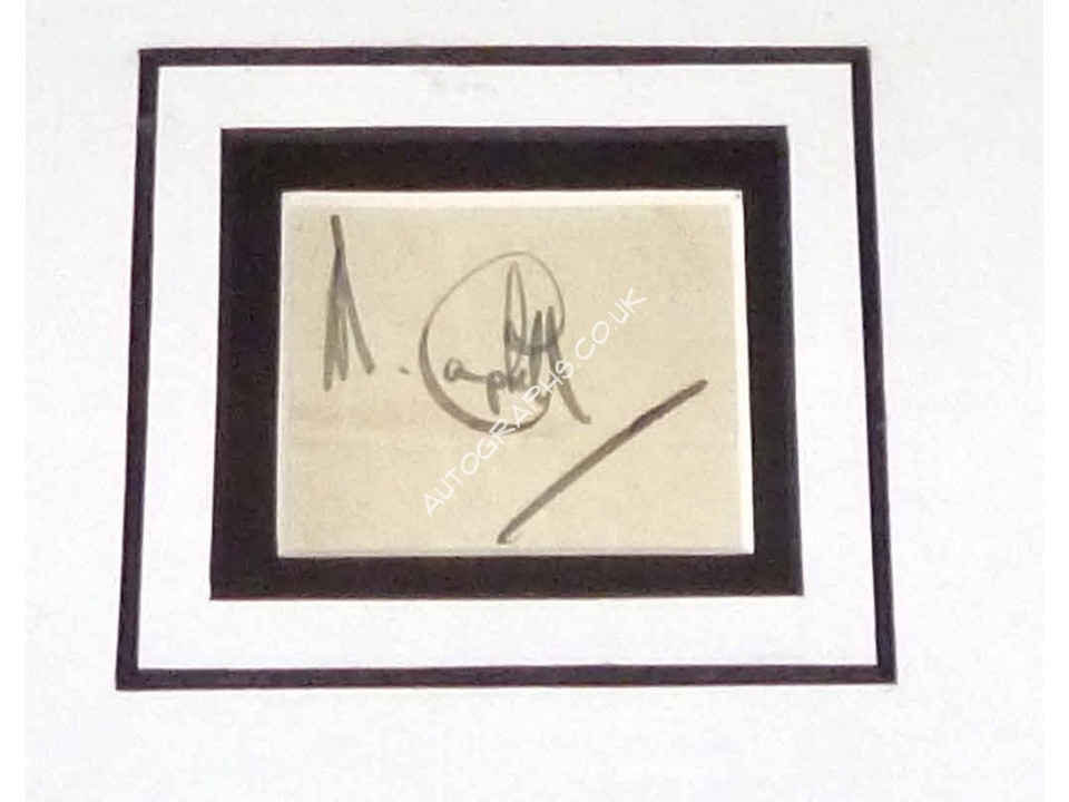 Sir Malcolm Campbell authentic genuine signed autograph photo. COA UACC
