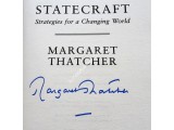 Margaret Thatcher authentic genuine signed autograph book 2. COA UACC Margaret Thatcher authentic genuine signed autograph book 2. COA UACC