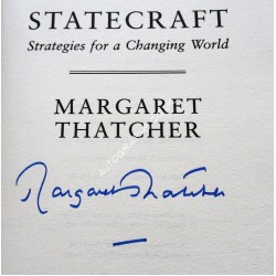 Margaret Thatcher authentic genuine signed autograph book 2. COA UACC