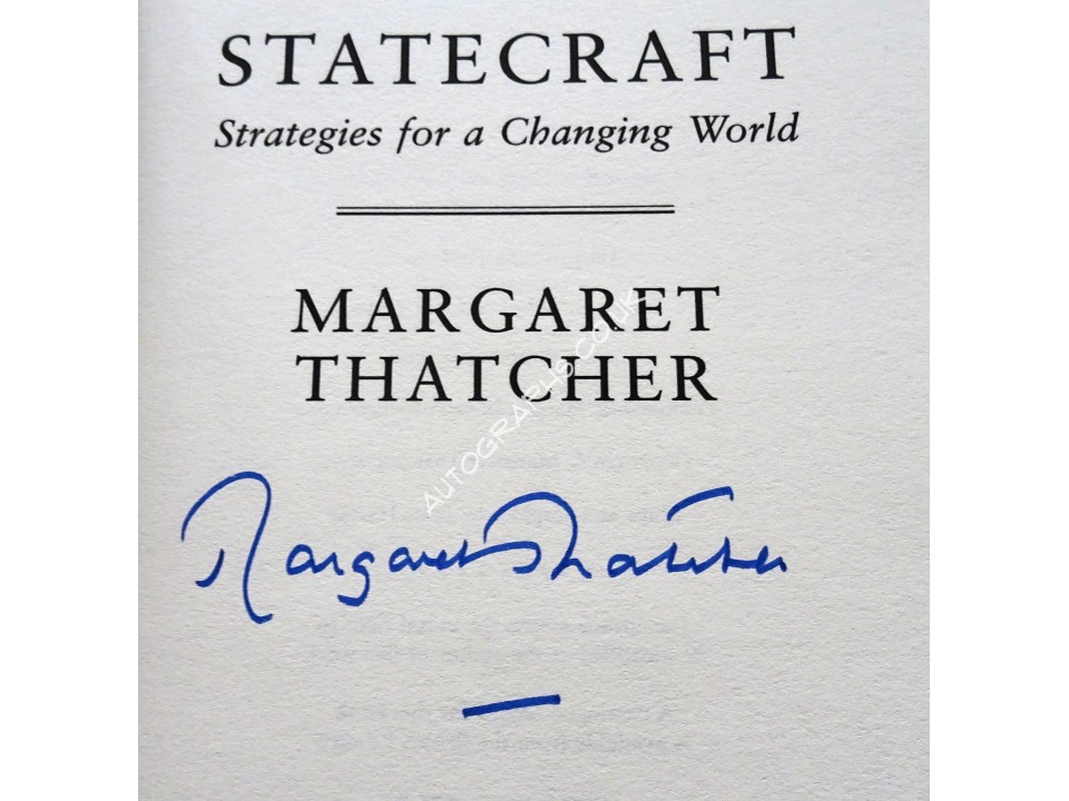 Margaret Thatcher authentic genuine signed autograph book 2. COA UACC Margaret Thatcher authentic genuine signed autograph book 2. COA UACC