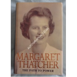 Margaret Thatcher PM authentic genuine signed autograph book 3. COA UACC