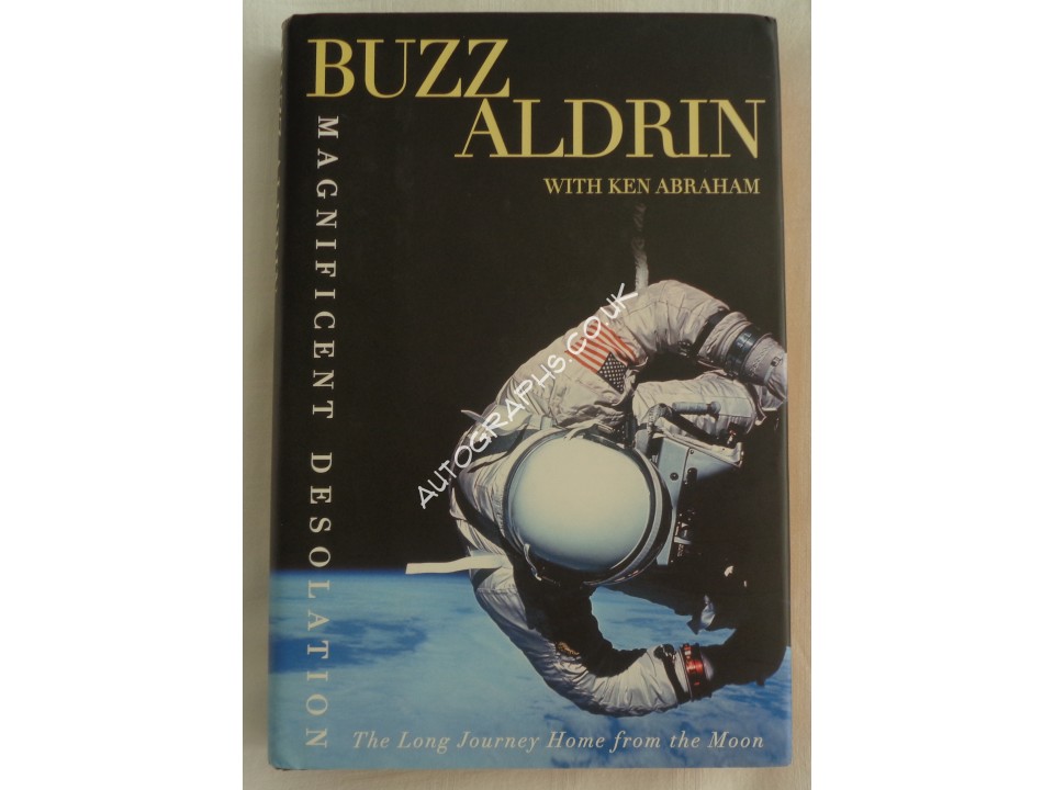 Buzz Aldrin authentic genuine signed autograph book 2. COA UACC