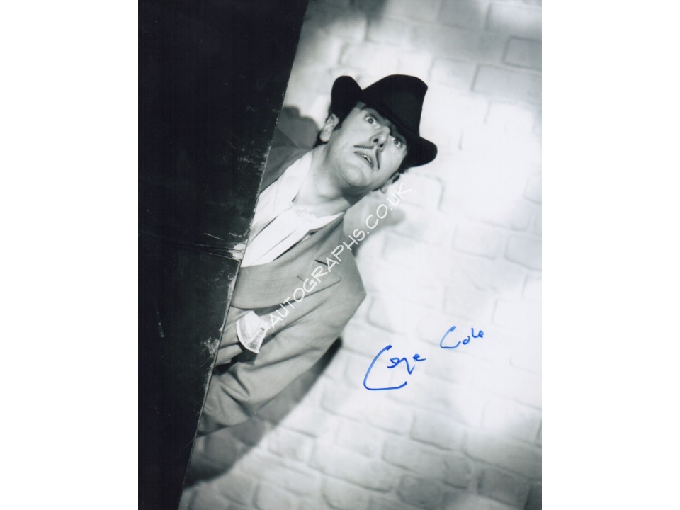 George Cole Spiv St Trinians genuine authentic signed autograph photo. COA UACC George Cole Spiv St Trinians genuine authentic signed autograph photo. COA UACC