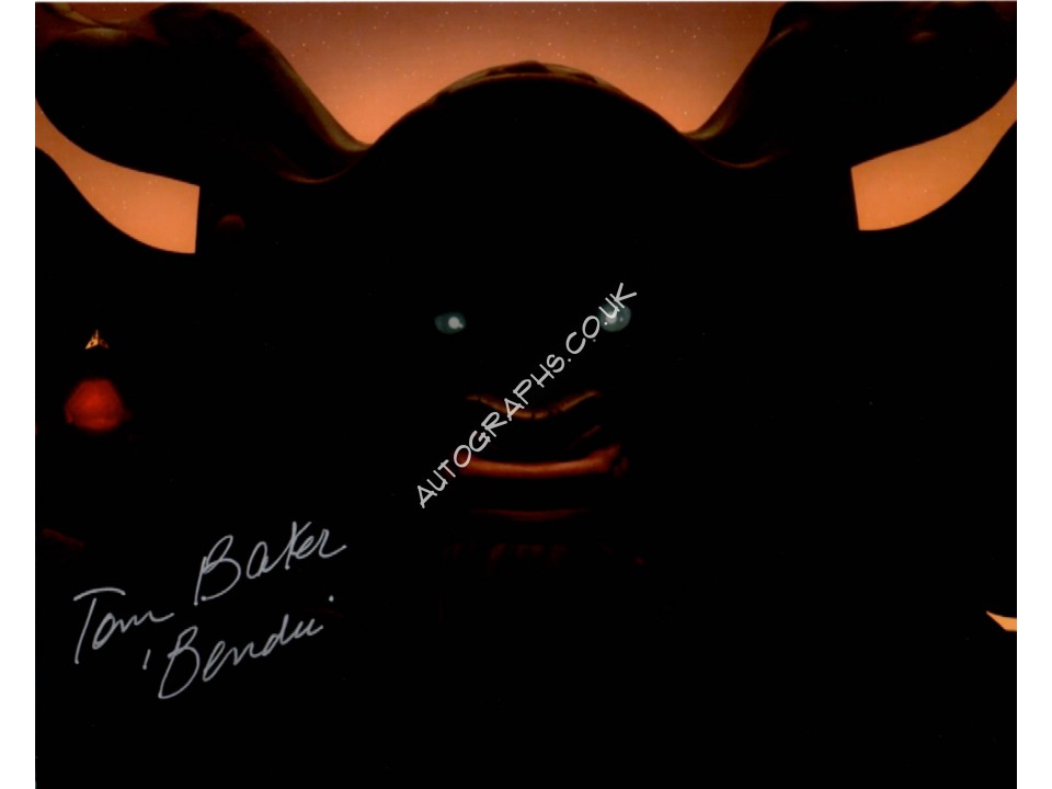 Star Wars Tom Baker Bendu genuine authentic signed autograph photo. COA UACC Star Wars Tom Baker Bendu genuine authentic signed autograph photo. COA UACC