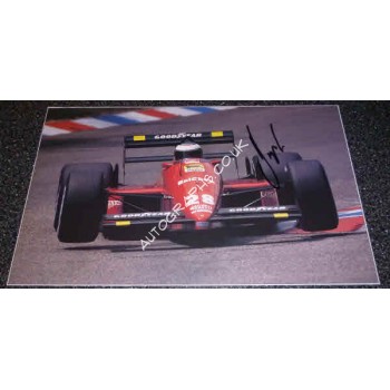 Gerhard Berger F1 Ferrari genuine authentic signed autograph image.. COA UACC