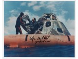 Edgar Mitchell Apollo 14 recovery genuine authentic autograph signed photo.. COA UACC Edgar Mitchell Apollo 14 recovery genuine authentic autograph signed photo.. COA UACC