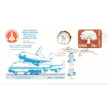 Fred Haise Apollo 13 Shuttle flight genuine authentic autograph signed FDC. COA UACC