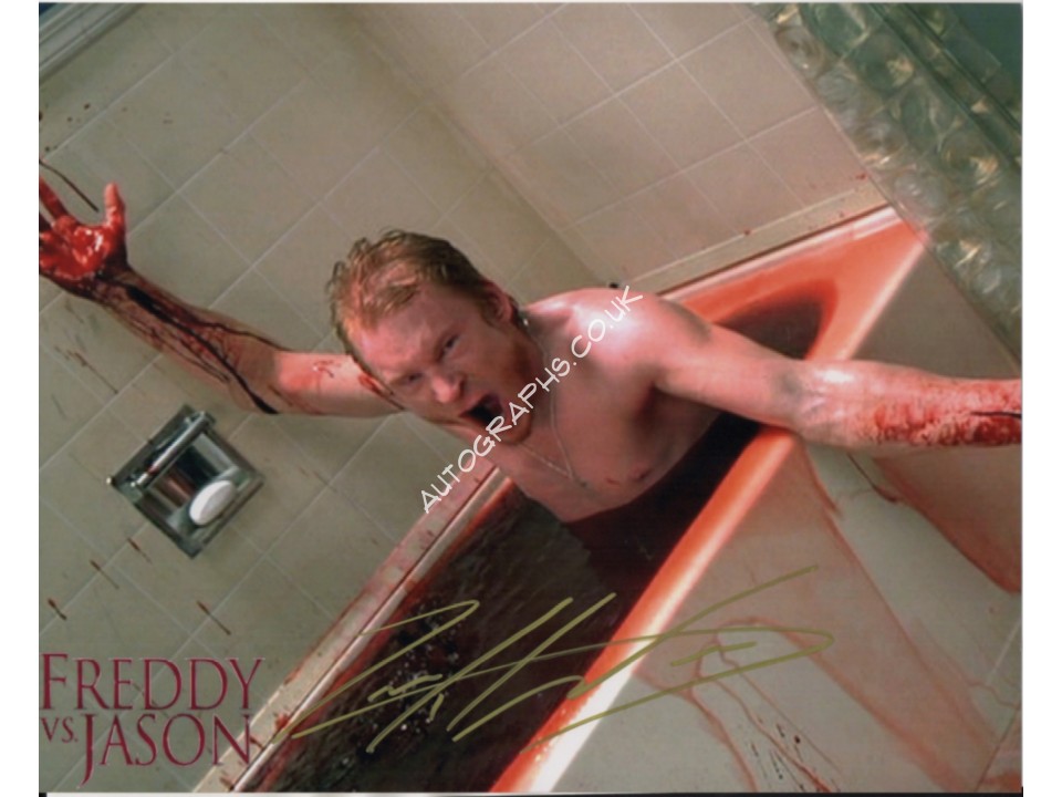 Zack Ward Freddy v Jason genuine authentic autograph signed photo. COA UACC