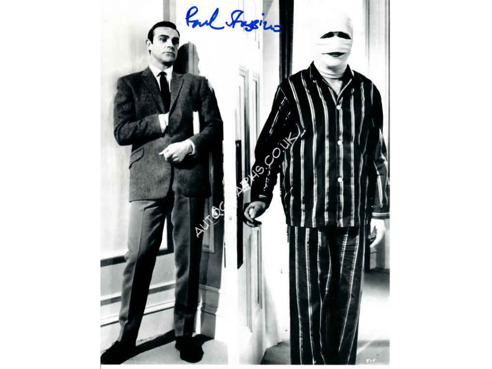 Paul Stassino James Bond authentic genuine autograph signed photo.. COA UACC