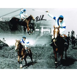 Bob Champion Horse racing genuine authentic autograph signed photo. COA UACC
