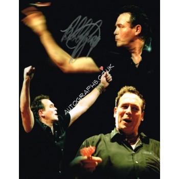 Bobby George Darts genuine authentic autograph signed photo. COA UACC