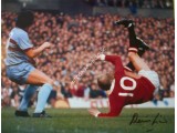 Denis Law Man United football genuine authentic autograph signed photo. COA UACC