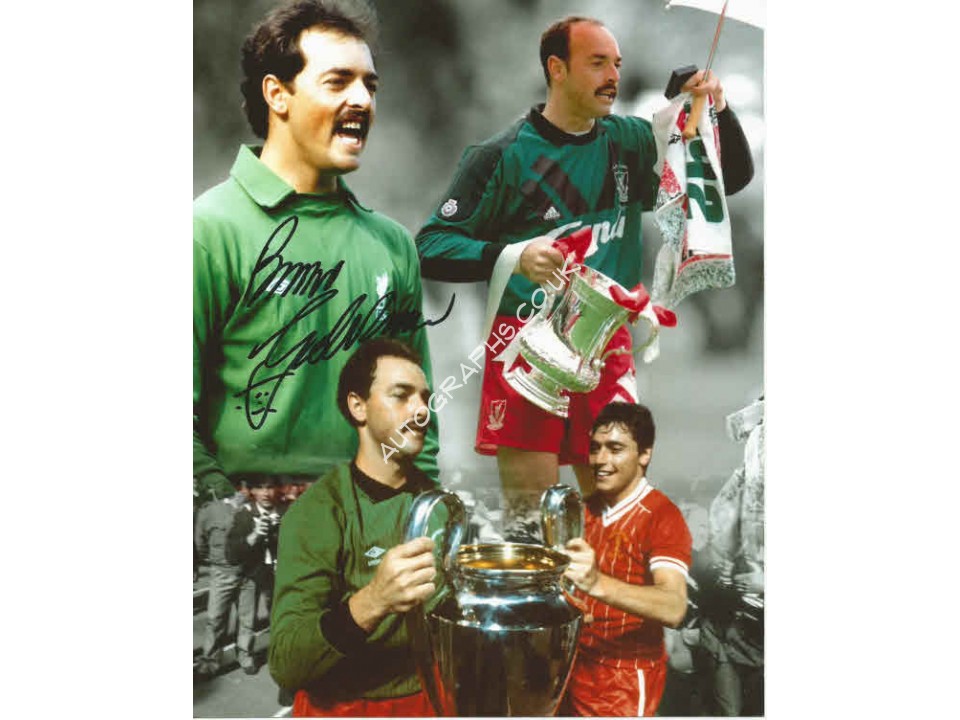 Bruce Grobbelaar Liverpool genuine authentic autograph signed photo. COA UACC