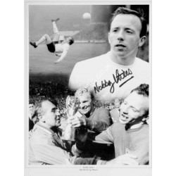Nobby Stiles WC 1966 Man United football genuine authentic autograph signed photo. COA UACC