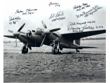 WW2 Mosquito multi signed genuine authentic autograph photo. COA UACC