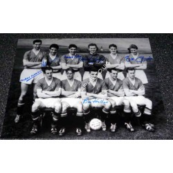 Busby Babes Man United 1958 Cup Final football genuine authentic autograph signed photo. COA UACC