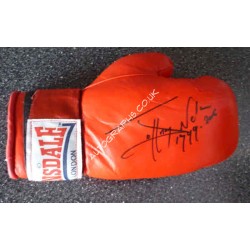 Johnny Nelson boxing genuine authentic signed autograph glove. COA UACC