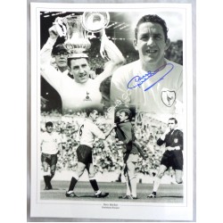 Dave Mackay Tottenham Spurs football authentic autograph signed photo. COA UACC