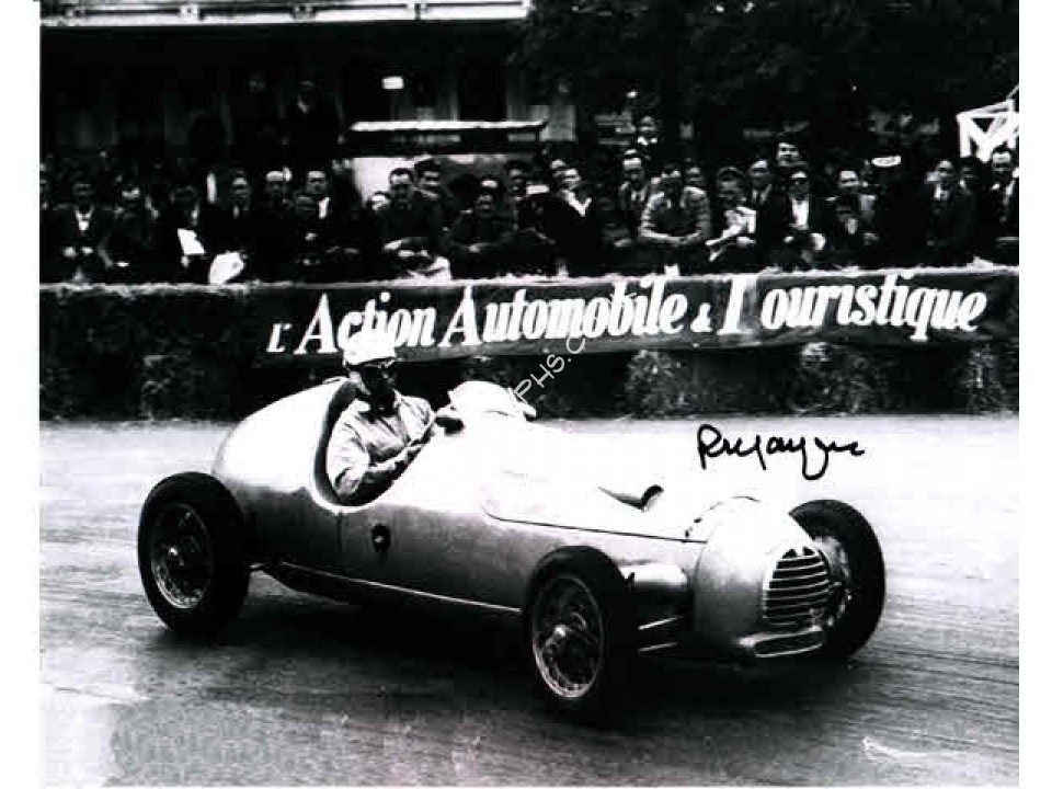 Robert Manzon genuine signed authentic signature photo. COA UACC