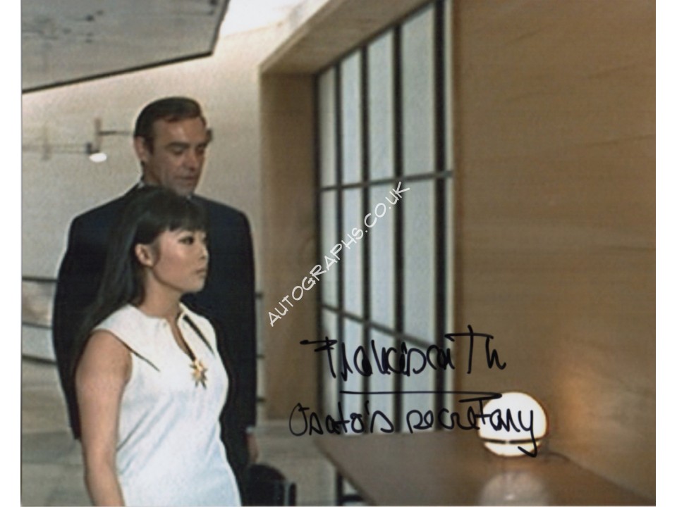 James Bond Fransesca Tu authentic signed genuine photo. COA UACC