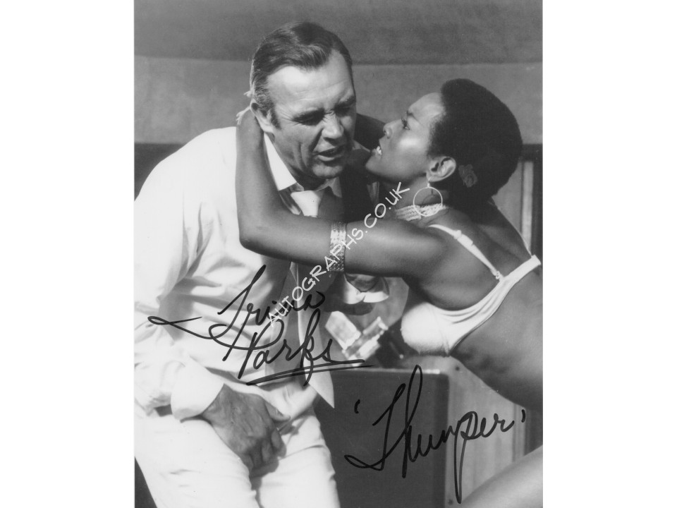 James Bond Trina Parks genuine signed authentic autographs photo. COA UACC James Bond Trina Parks genuine signed authentic autographs photo. COA UACC